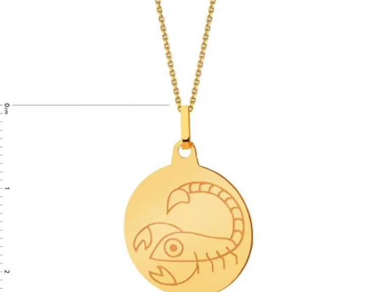 Złota zawieszka - Skorpion