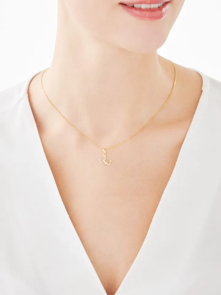 Złota zawieszka - Skorpion