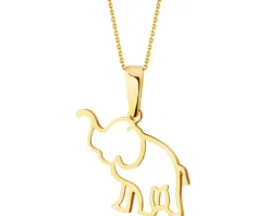 Złota zawieszka - słoń