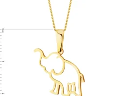 Złota zawieszka - słoń
