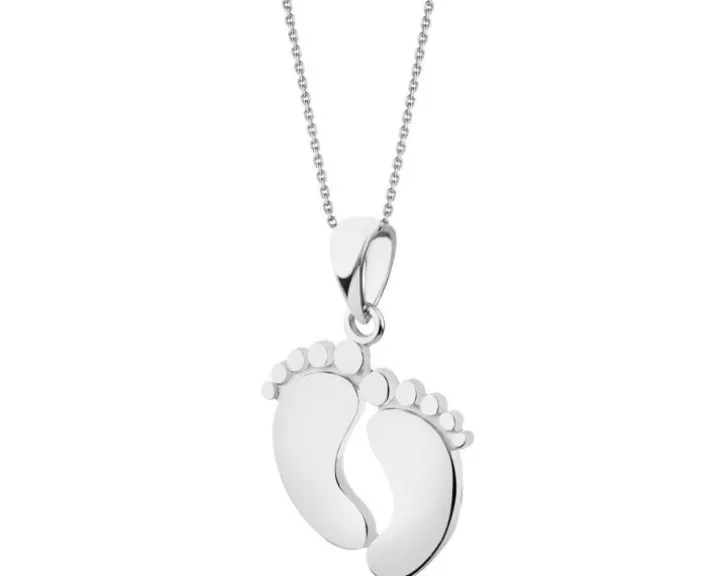 Złota zawieszka - stópki