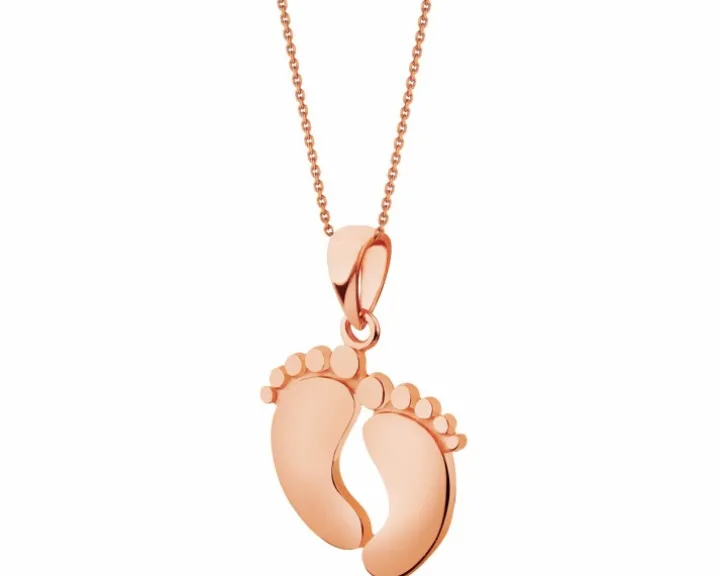 Złota zawieszka - stópki