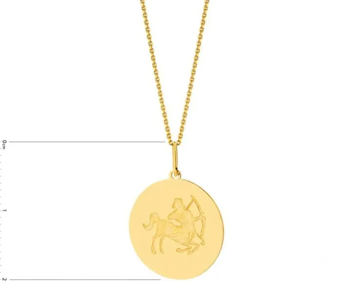 Złota zawieszka - Strzelec