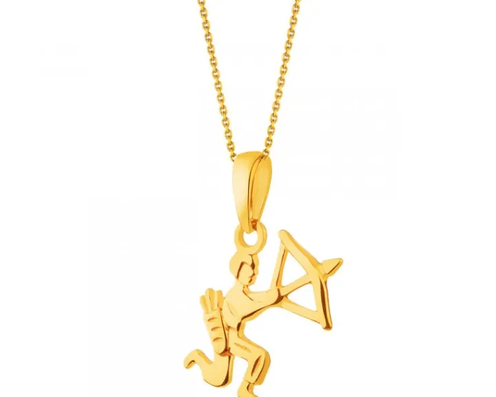 Złota zawieszka - Strzelec