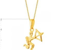 Złota zawieszka - Strzelec