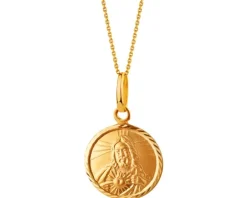 Złota zawieszka - szkaplerz