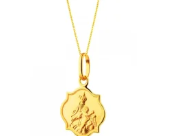 Złota zawieszka - szkaplerz