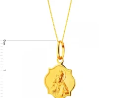 Złota zawieszka - szkaplerz