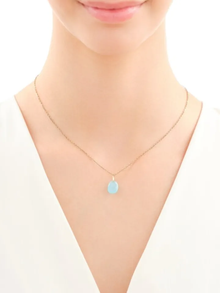 Złota zawieszka - szkło terbowe