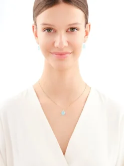 Złota zawieszka - szkło terbowe