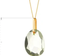 Złota zawieszka - szkło terbowe