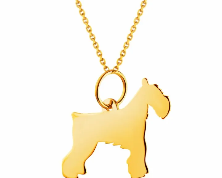 Złota zawieszka - terier walijski