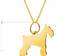 Złota zawieszka - terier walijski