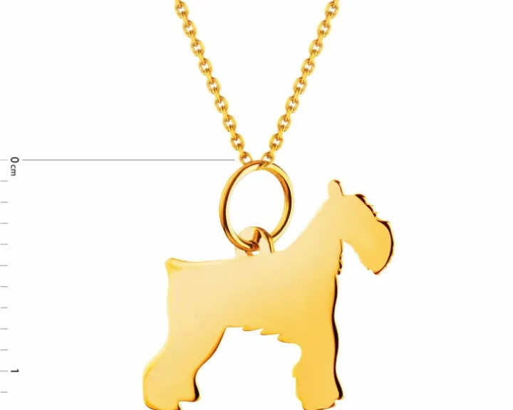 Złota zawieszka - terier walijski