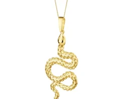 Złota zawieszka - wąż