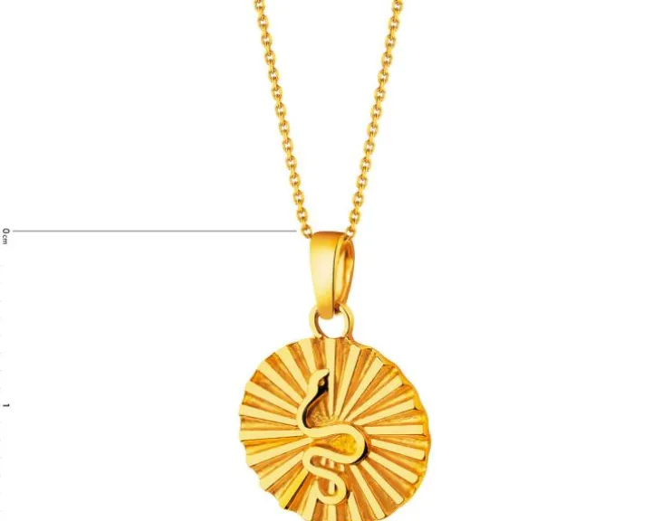 Złota zawieszka - wąż