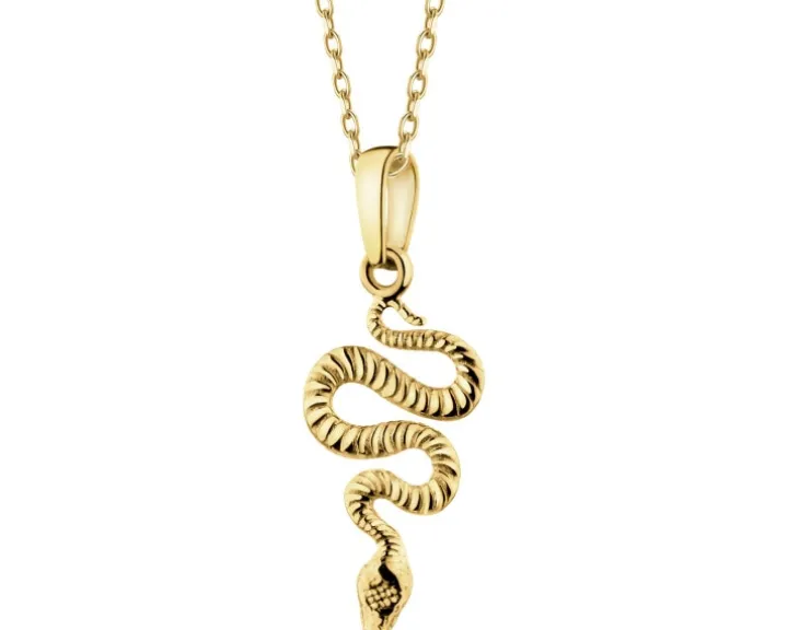 Złota zawieszka - wąż