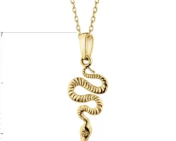 Złota zawieszka - wąż