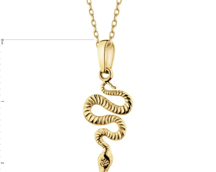 Złota zawieszka - wąż