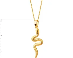 Złota zawieszka - wąż