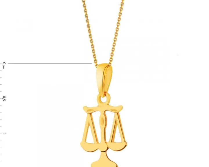 Złota zawieszka - Waga