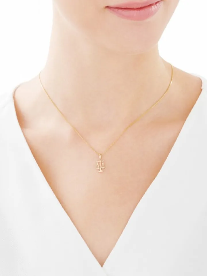 Złota zawieszka - Waga