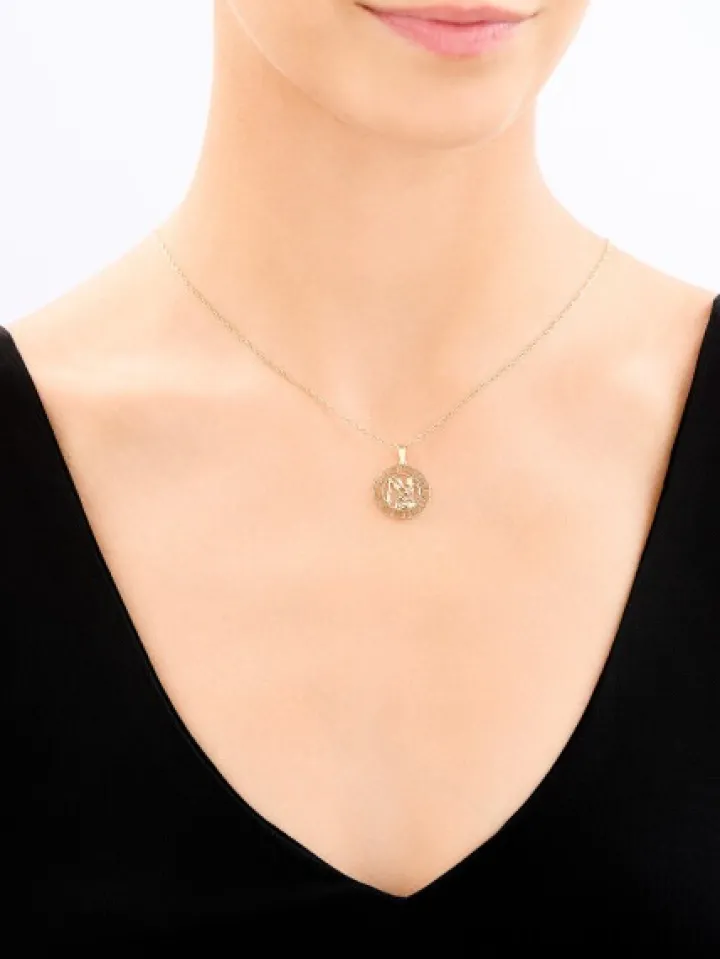 Złota zawieszka - Wodnik