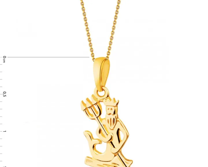 Złota zawieszka - Wodnik