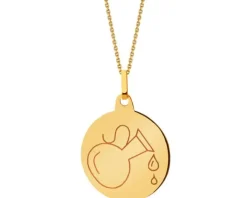 Złota zawieszka - Wodnik