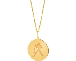 Złota zawieszka - Wodnik