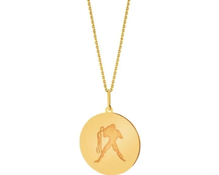 Złota zawieszka - Wodnik