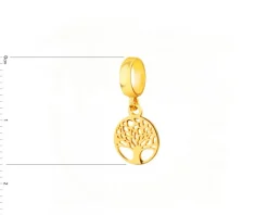 Złota zawieszka beads - drzewko