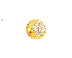 Złota zawieszka beads - pszczółka