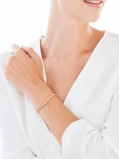 Złota zawieszka beads z diamentem - nieskończoność - 0,004 ct - próba 375