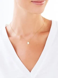 Złota zawieszka puzzel