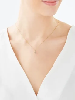 Złota zawieszka serce