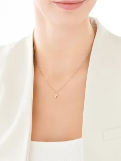 Złota zawieszka z ametystem  - Baran