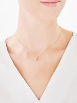 Złota zawieszka z cyrkonią - kwiat lotosu