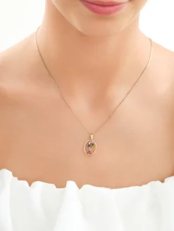 Złota zawieszka z cyrkoniami - Skorpion