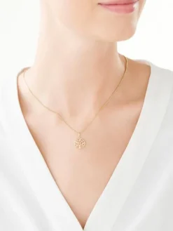 Złota zawieszka z cyrkoniami - drzewko