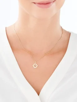 Złota zawieszka z cyrkoniami - nieskończoność