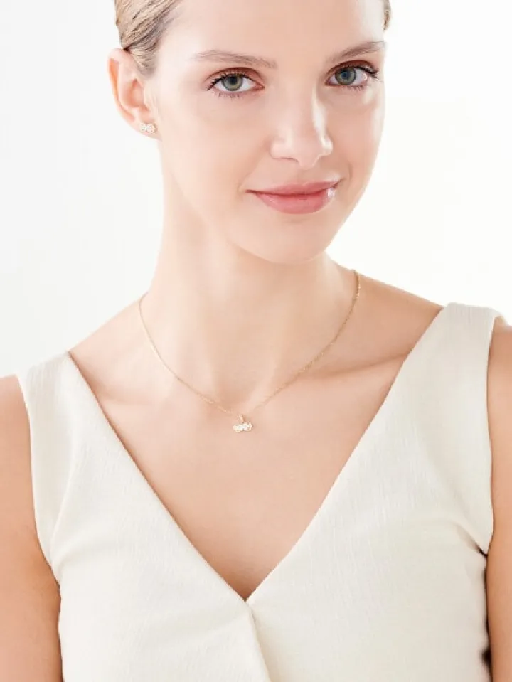 Złota zawieszka z cyrkoniami - nieskończoność