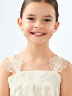 Złota zawieszka z emalią - ptak