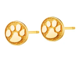 Złote kolczyki - łapki