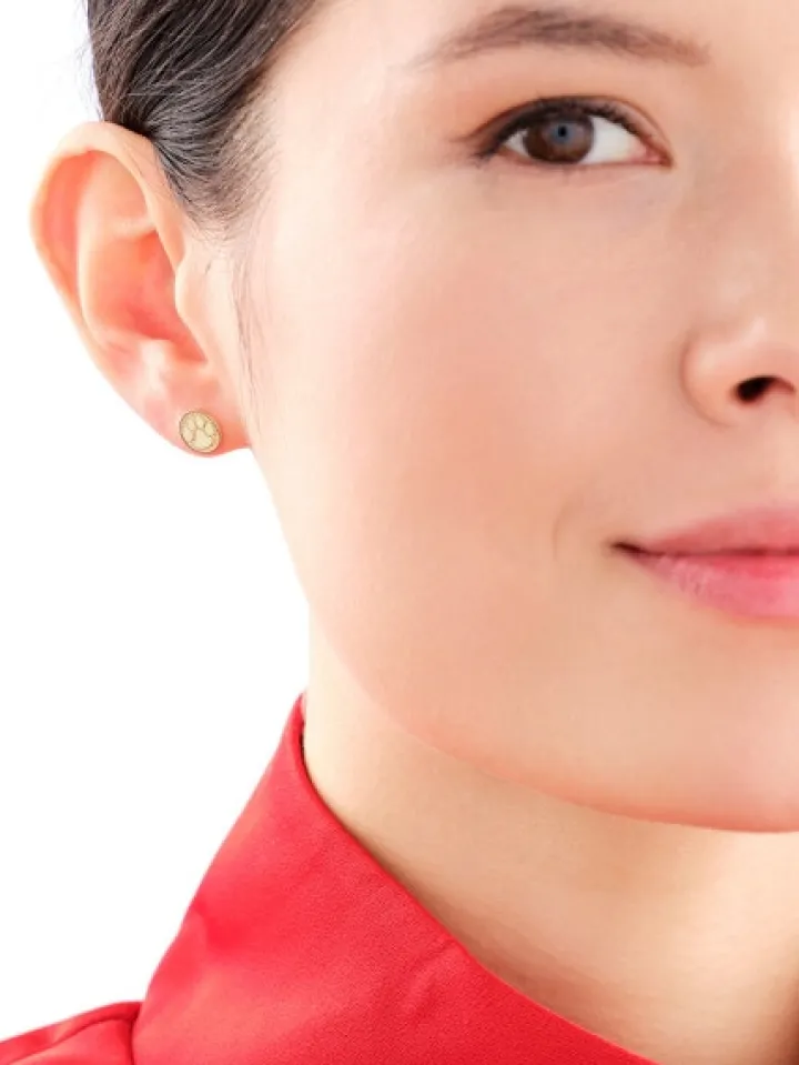 Złote kolczyki - łapki