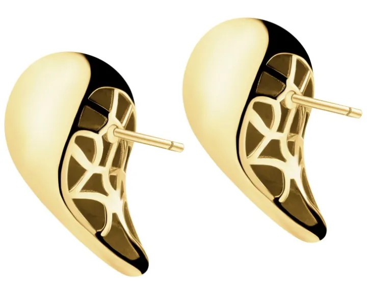 Złote kolczyki - łezki