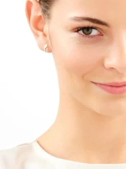 Złote kolczyki - łezki