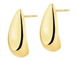 Złote kolczyki - łezki