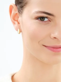 Złote kolczyki - łezki