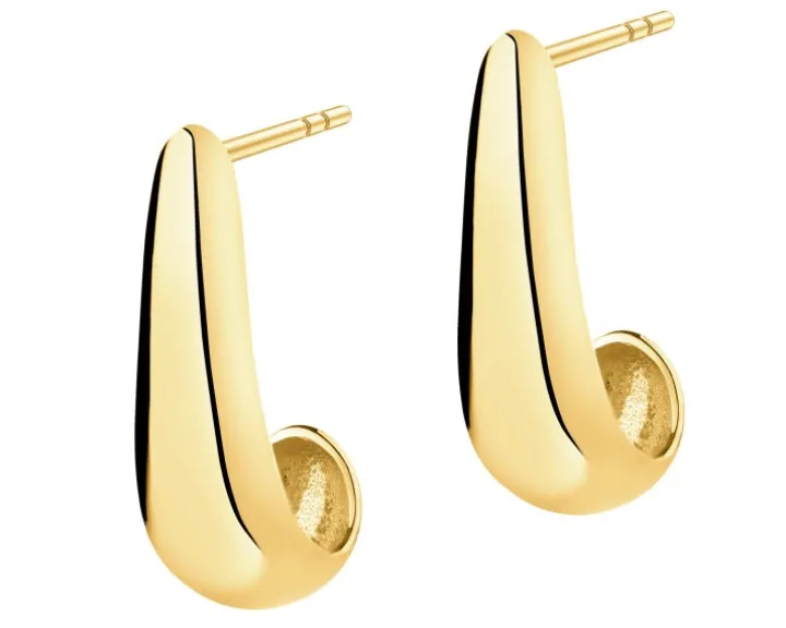 Złote kolczyki - łezki